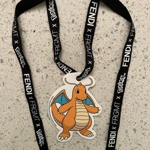 FENDI x FRGMT x POKÉMON dragonite ribbon charm, (Exclusive) new & in hand